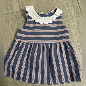 Janie and jack 18-24 months denim ruffle dress
